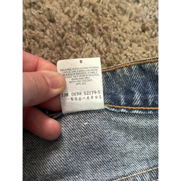 LEVIS VINTAGE 1998 550 Denim Jeans Red Tab Mid Wash 32x30 Casual Rugged READ - Picture 4 of 13
